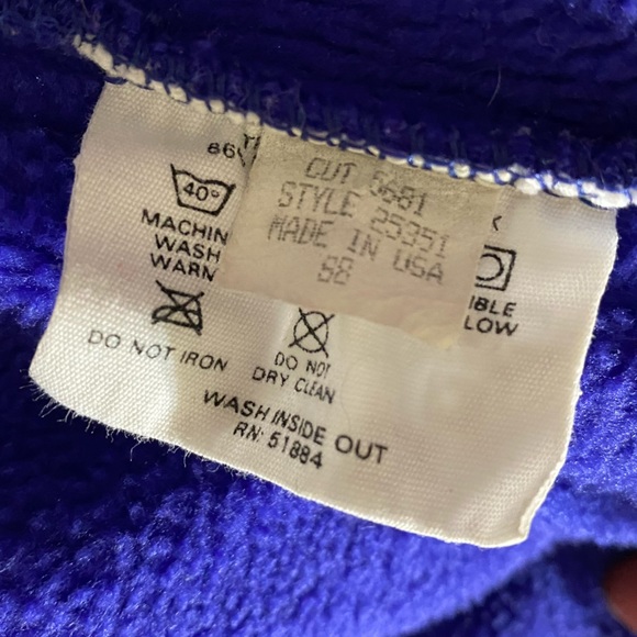 Vintage Patagonia purple retro Synchilla fleece exposed blue zipper - Picture 15 of 15